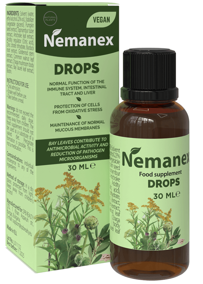 Nemanex herbal anti-parasite drops, 30 ml
